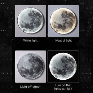 Wall Lamps Creative Universe Moon Earth Background Wall Lights