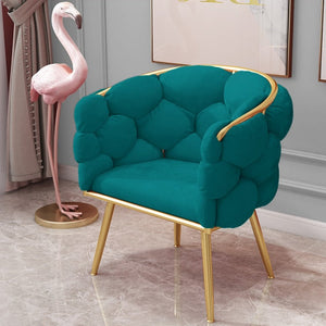 Wing Chair Light Superior Fluffy Velvet Furniture Nordic Leisure Wing Chairs